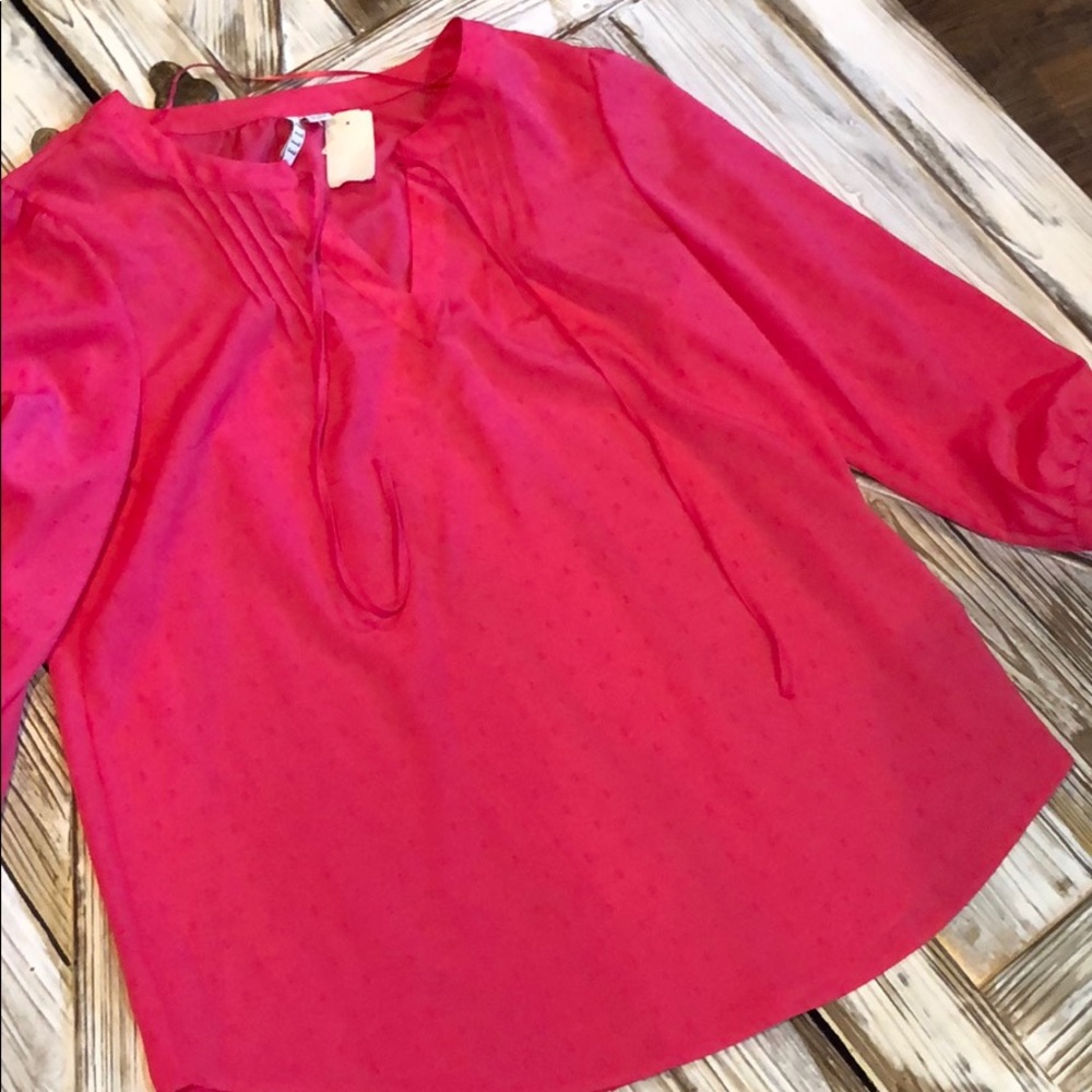 Bright pink top